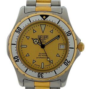 Heuer (Pre-Tag) 38mm Men's Professional 2000 Series Two-Tone Watch